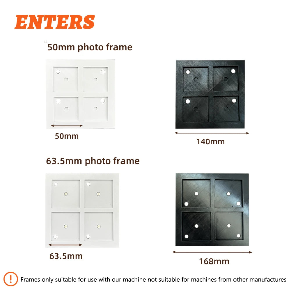 50×50mm Square Magnetic Photo Frame