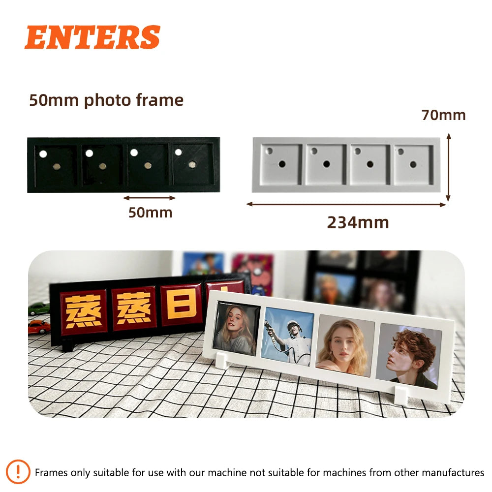 50×50mm Square Magnetic Photo Frame